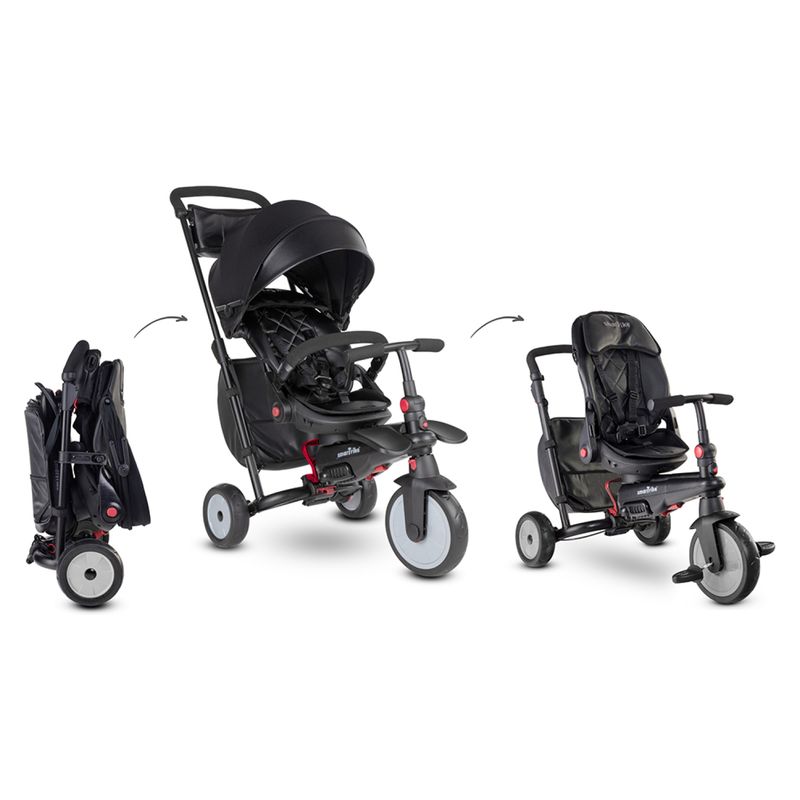 SMART TRIKE - Coche Paragua Smartrike Str7 Urban Negro Smart Trike