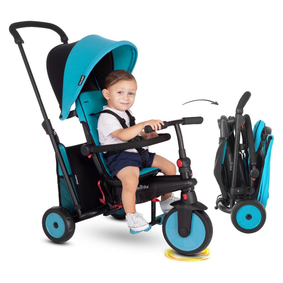 SMART TRIKE - Coche Jogger Etapas Folding Trike Str3-Blue Smart Trike