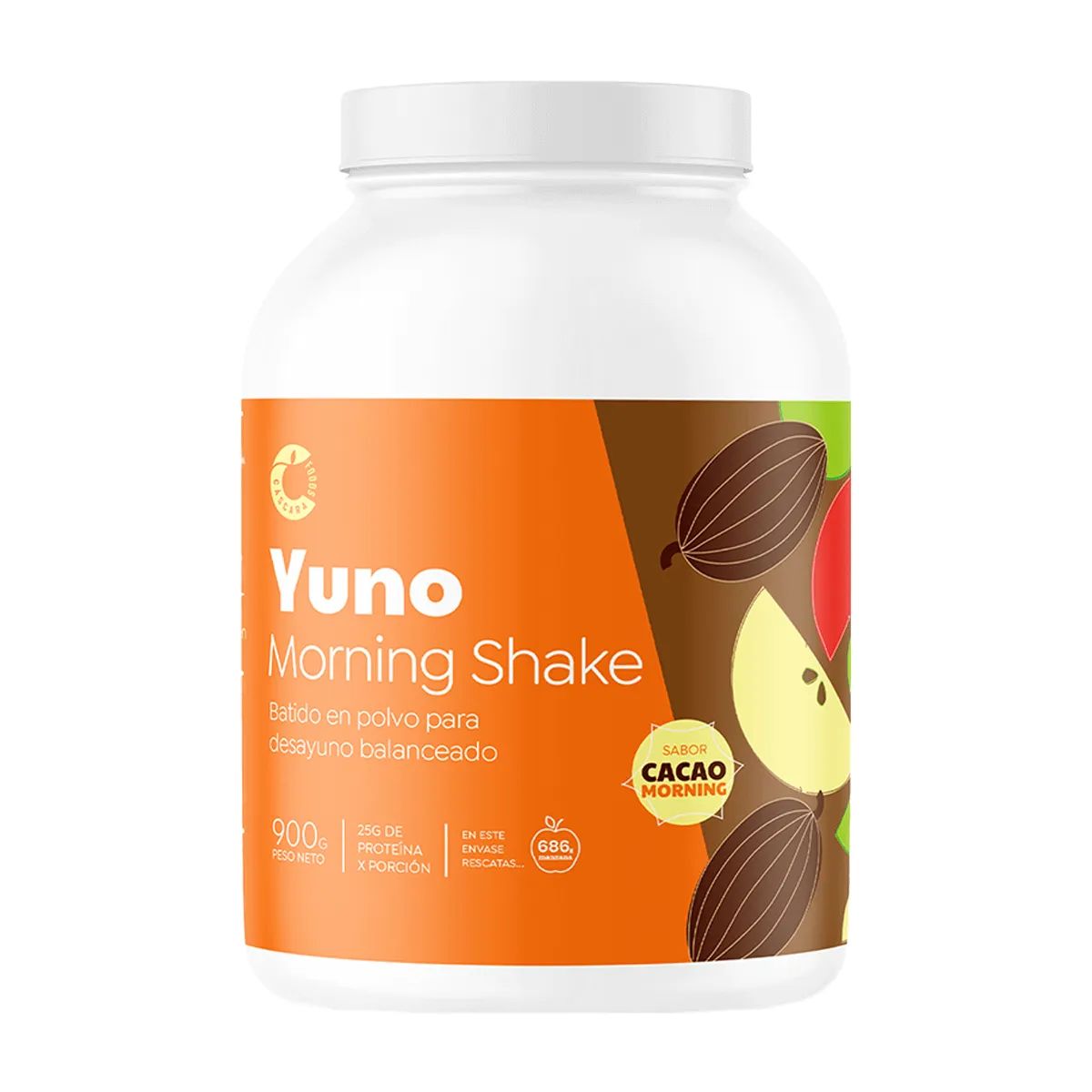 CASCARA FOODS - YUNO MORNING SHAKER CACAO 900Grs. CASCARA FOODS