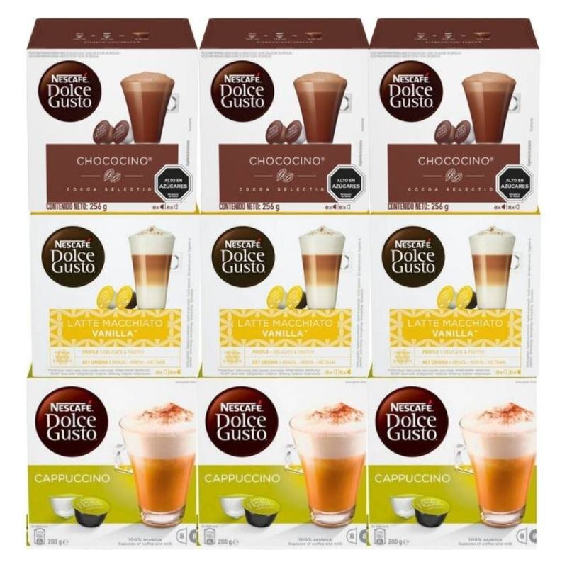 MALCREADO17172 - Cápsulas de Café Dolce Gusto Gold Medium Pack x9