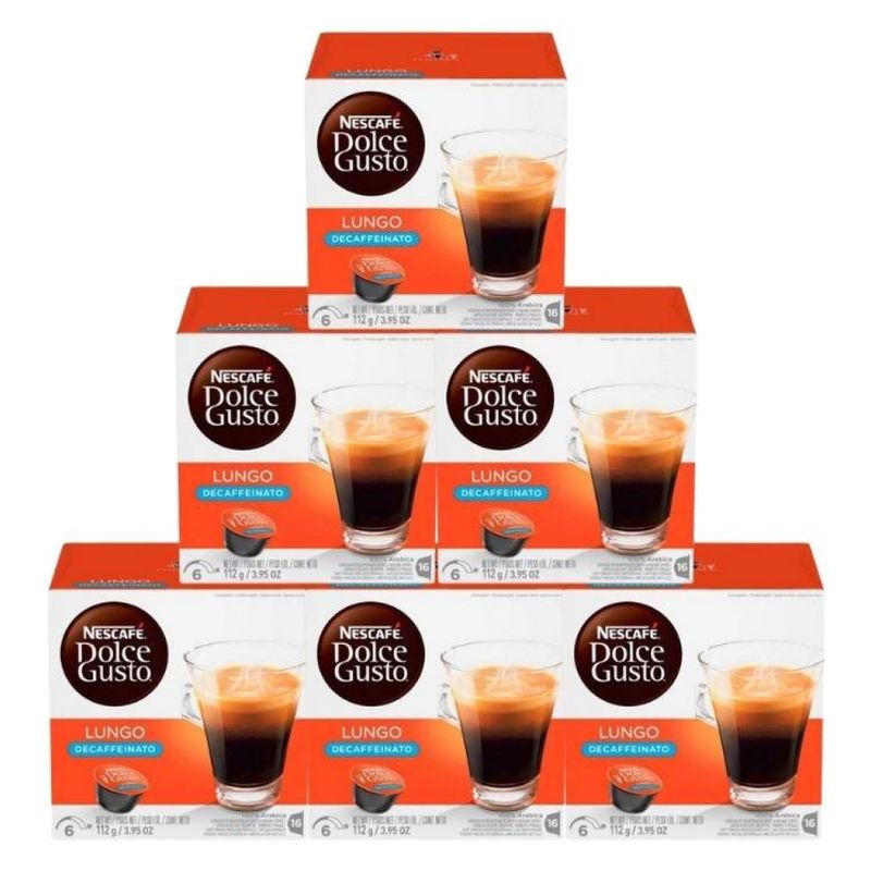 MALCREADO17172 - Cápsulas Dolce Gusto Descafeinado Lungo Pack x6