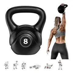 EVERSO - Pesa Rusa Kettlebell 8Kg Entrenamiento Fitness Crossfit