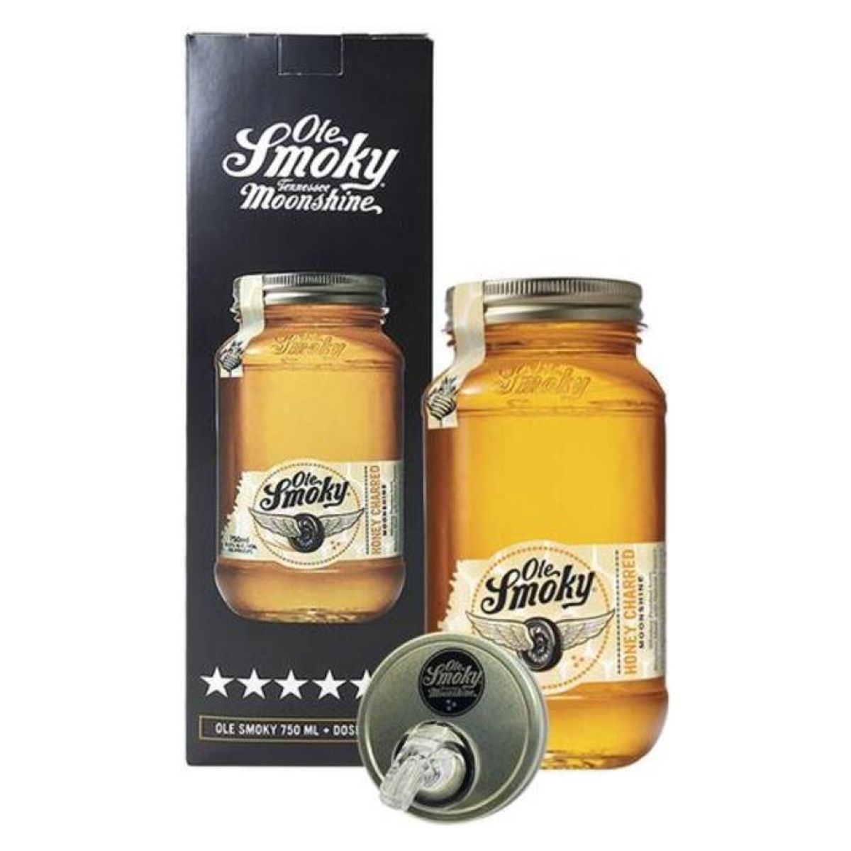  - Ole Smoky Honey 750 ml  Dosificador  Caja