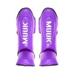 MUUK - CANILLERA DE COMBATE PRO PARA ARTES MARCIALES COLOR PURPURA TALLA M