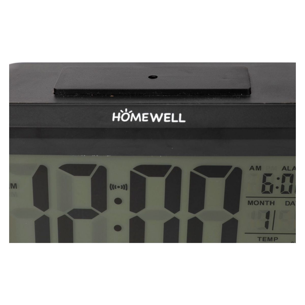 HOMEWELL - Reloj Despertador Negro 13.5X7.5X4.5Cm