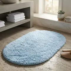 BRIC - Alfombra De Baño Ovalada Suave 80x50 Cm