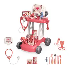 OEM - Juguete Carrito Médico Juego Doctor Niños Luz Agua Sonido 14 Accesorios Rolin