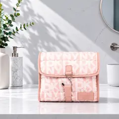 DKNY - Neceser Organizador Signature Puffer rosado Mujer
