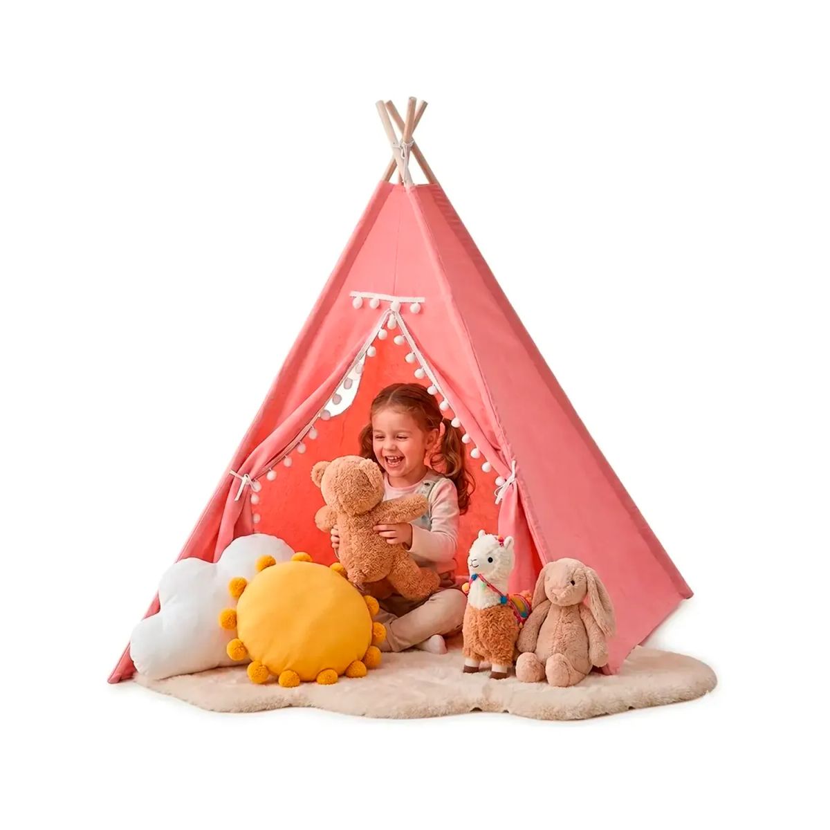 ZELVION - Carpa Tipi Infantil Casa De Juegos De Niños Decoracion