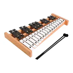ZELVION - Xilofono 27 Notas Base Madera Y Metal Metalofono Educativo
