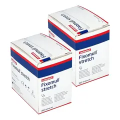 LEUKOPLAST - X2 Venda Fixomull Strech 5 Cmx10 Mtrs Venda Adhesiva Heridas Blanco