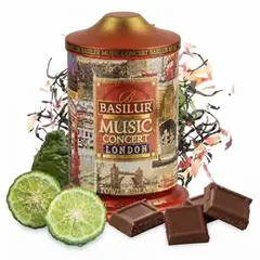 BASILUR - Te negro Ceylon Lata Regalo Music Concert LONDON 20 piramidesssss