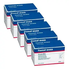 LEUKOPLAST - X5 Venda Adhesiva Fixomull Strech 10cm X 10mtrs Venda Adhesi Blanco