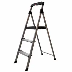 MAGNA - Piso Escalera Industrial 3 Niveles de Aluminio Reforzado