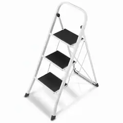 MAGNA - Piso Escalera Metalico 3 Peldaños con Asa de Seguridad
