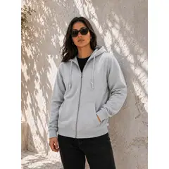 JAGIMA - Poleron 500gr Canguro Cierre Oversize Mujer Capucha Varios Colores