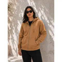 JAGIMA - Poleron 500gr Canguro Cierre Oversize Mujer Capucha Varios Colores
