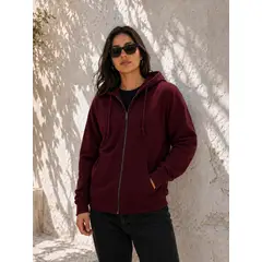 JAGIMA - Poleron 500gr Canguro Cierre Oversize Mujer Capucha Varios Colores