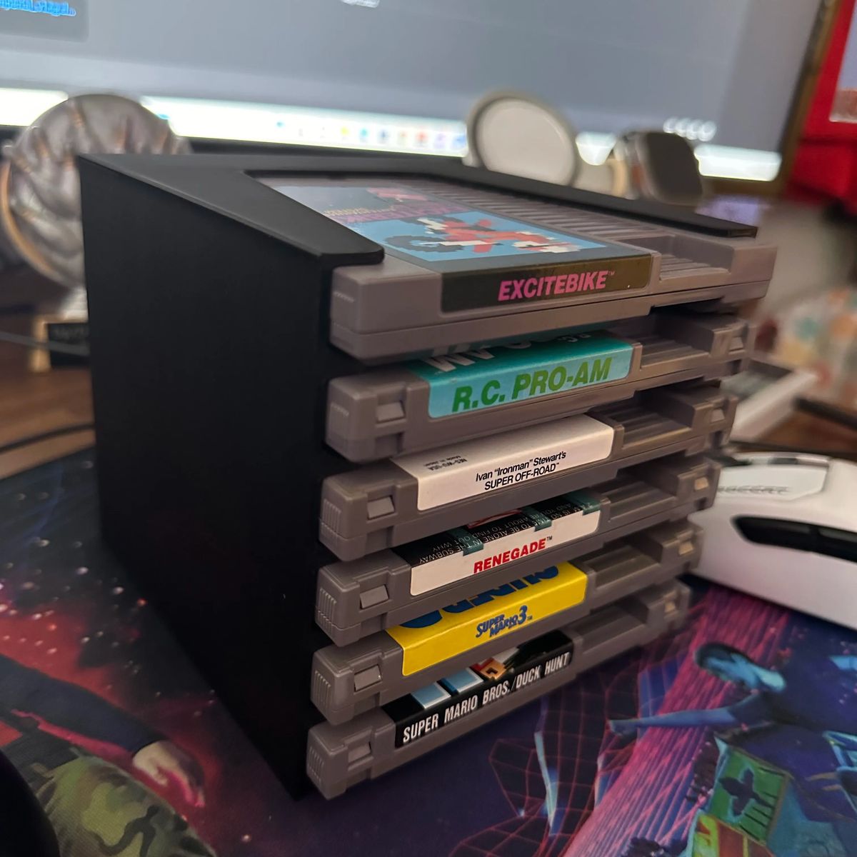 GENERICO - Organizador NES Cartridge Rack 8-Bit Para Nintendo NES