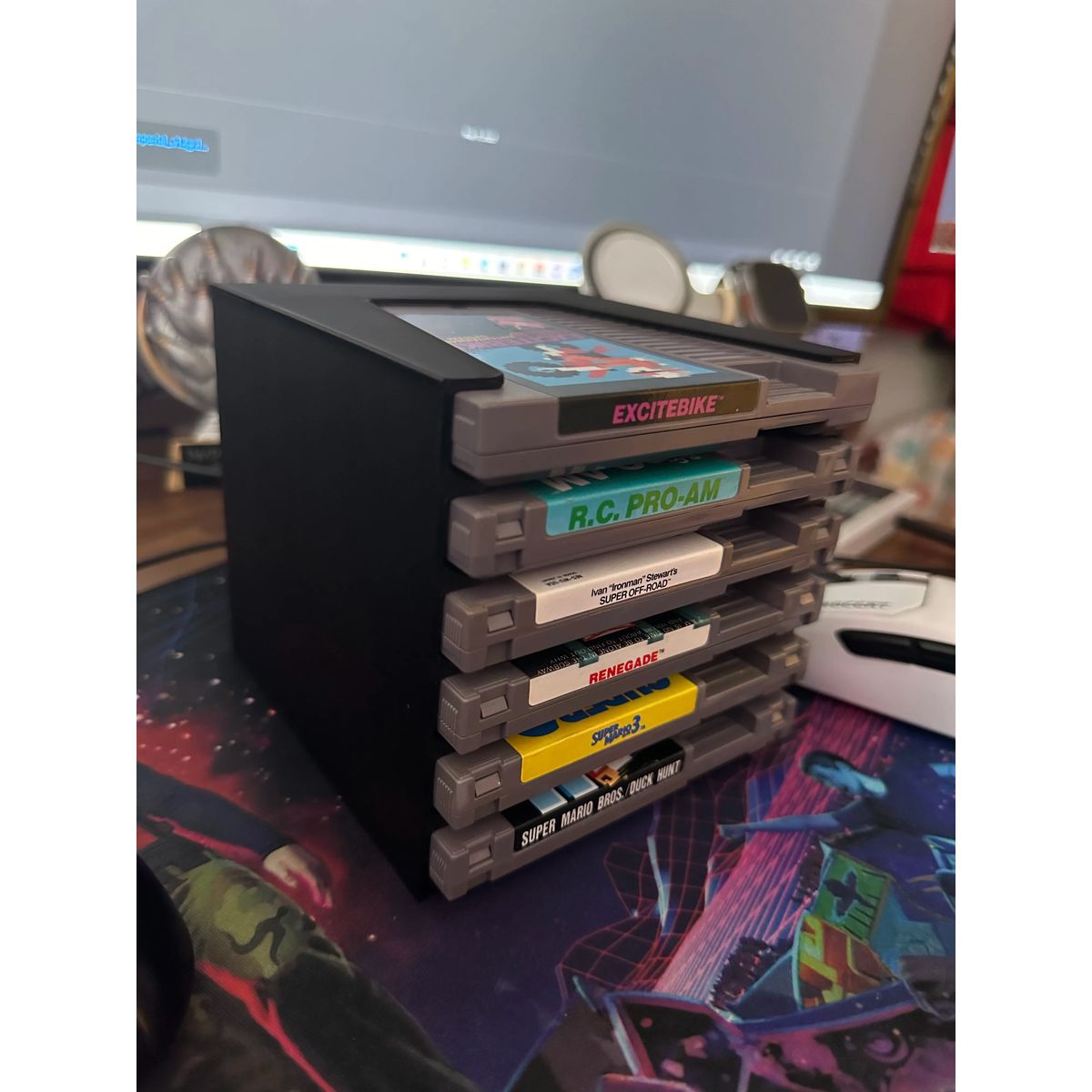 GENERICO - Organizador NES Cartridge Rack 8-Bit Para Nintendo NES