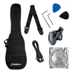 FIDDLER - Pack Bajo Electrico Azul Amplificador 20w Con Funda y Correa FD-TPE4200B