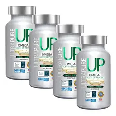GENERICO - X4 Omega 3 Up Aceite De Pescado 800epa400dha 60 Capsulas Sin Sabor