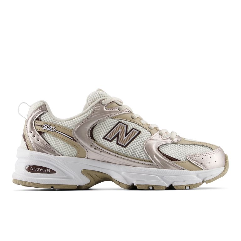Zapatillas Urbanas Unisex 530 Blanco/Dorada