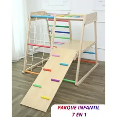 TIOZONEY - Parque De Escalada Montessori Juego Infantil 7 En 1 Niños