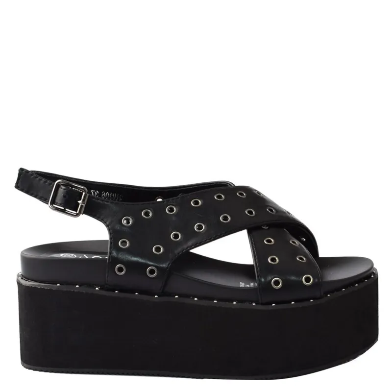 WEIDE - Sandalia Mujer Talia Negro