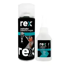 REX - Adhesivo Instantaneo 100g Con Activador 400ml Kit