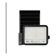 LOGIC - Proyector Led Solar Ecoluz 100w Con Panel Solar