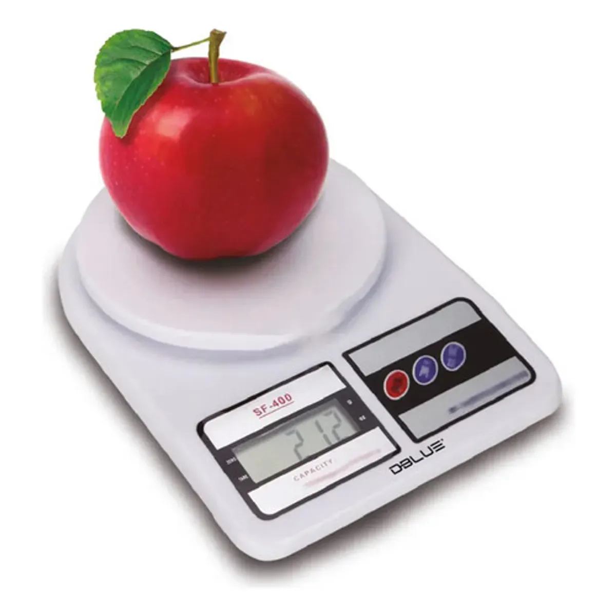 DBLUE - Pesa Digital Para Cocina Hasta 7kg Dblue Dbpdws33w Blanco