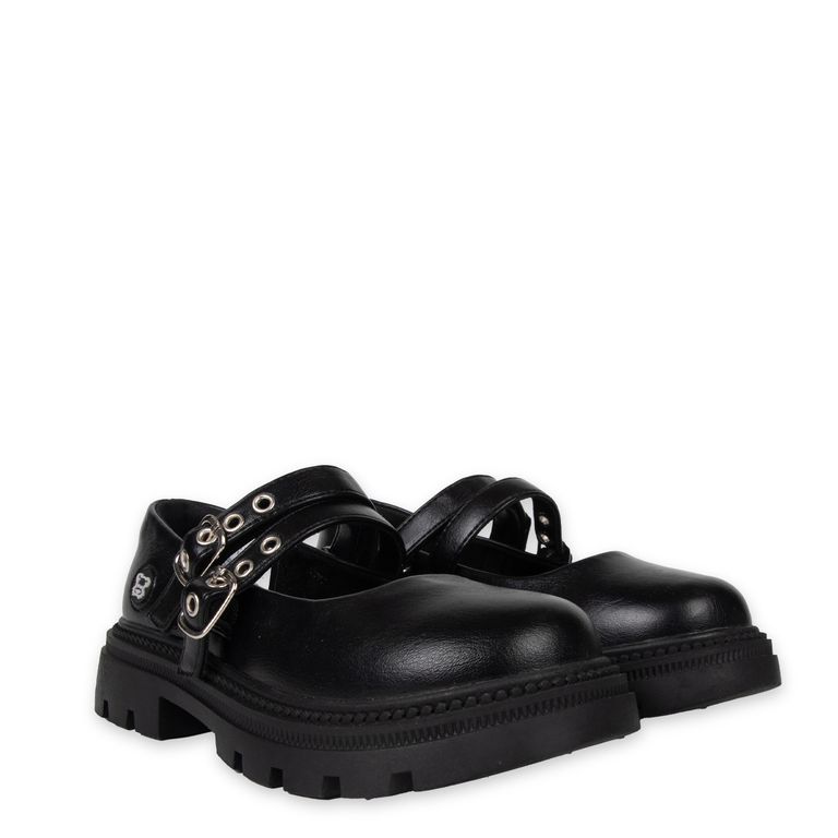 Ballerina Niña con Velcro Ajustable Negro