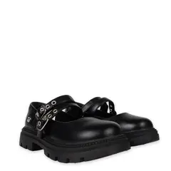 PILLIN - Ballerina Niña con Velcro Ajustable Negro