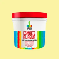 IRIS - Esmalte al agua 1gl amarillo crudo
