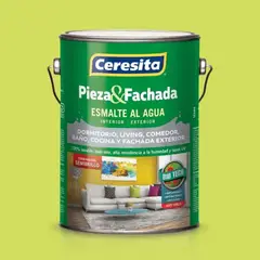 CERESITA - Esmalte al agua pieza y fachada 1gl pistacho