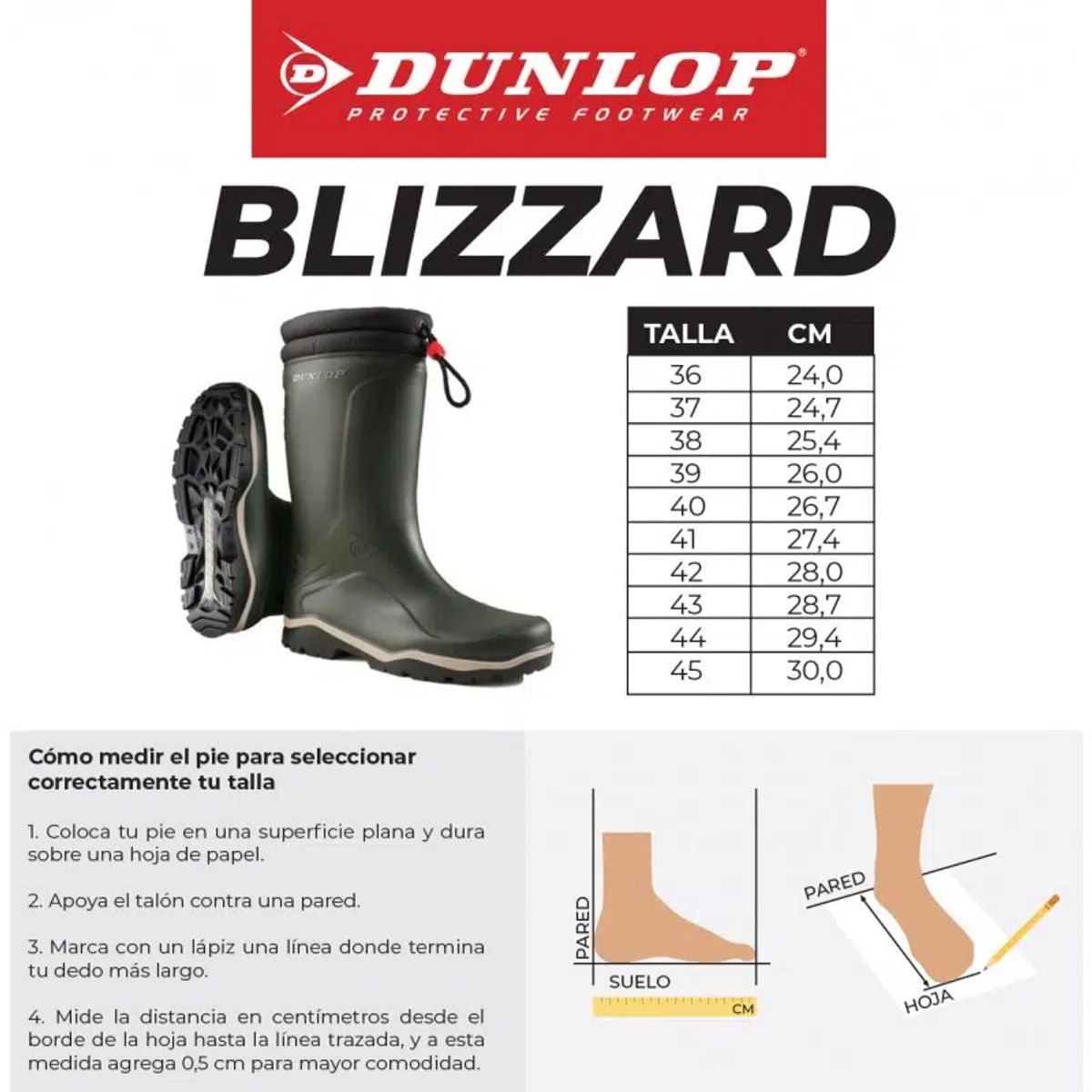 DUNLOP - Bota Dunlop Blizzard Fur Lining Verde