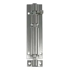 GENERICO - Cerrojo Picaporte Seguridad Acero Inox. 3 /7cm Carlo 6000453 Gris