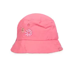PILLIN - Gorro Bebé Niña Filtro UV Floral Coral