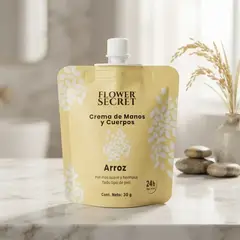 FLOWER SECRET - Crema Hidratante Manos Y Cuerpo Arroz