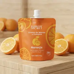FLOWER SECRET - Crema Hidratante Manos Y Cuerpo Naranja