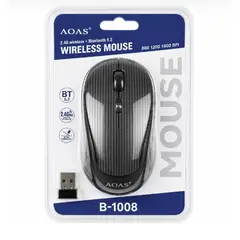 GENERICO - Mouse inalambrico Conexion doble USB + BT 5.2 1800 dpi