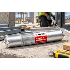 WURTH - Sellador Poliuretano Gris 600 Ml. Würth