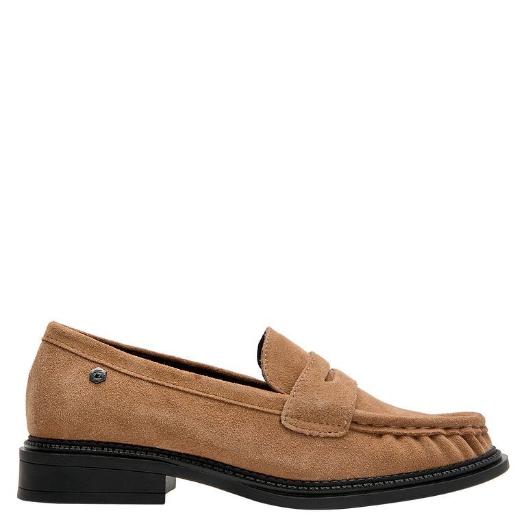 Mocasín Casual Mujer Marrón claro