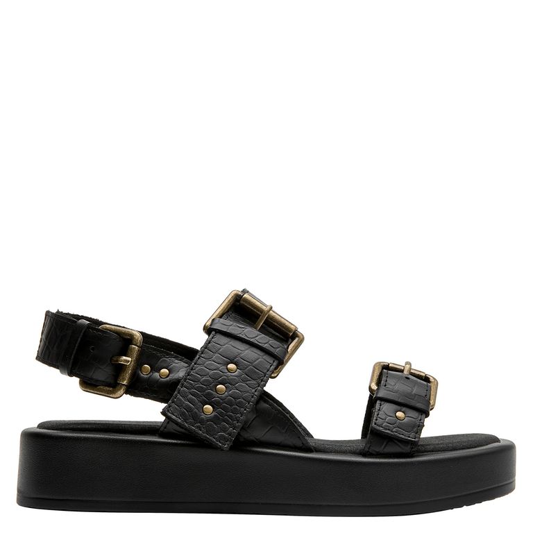 Sandalia Casual Mujer Negro