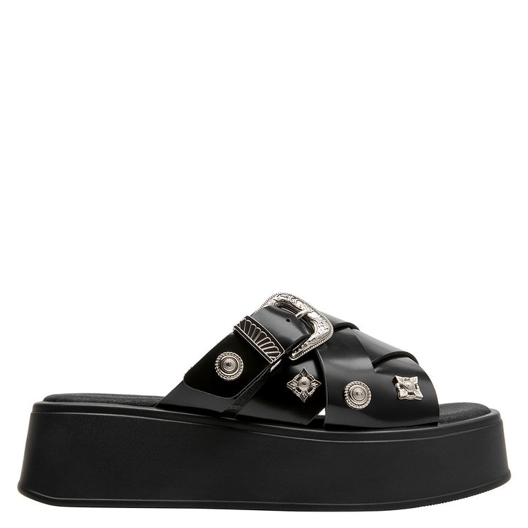 Sandalia Casual Mujer Negro