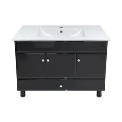JOYTEK - Mueble Vanitorio Bellmont Negro con Cubierta 100x47x80 cm Incluye Cubierta de Loza