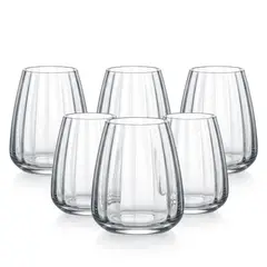 COQUINARIA - Set X6 Vasos de vidrio Prisma 390ml