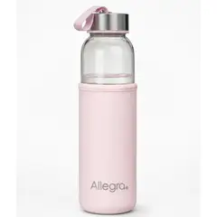 ALLEGRA - Botella Frostt 450ml de Vidrio con Funda Rosa