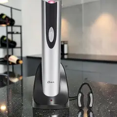 OSTER - Descorchador eléctrico recargable 4207 Plateado